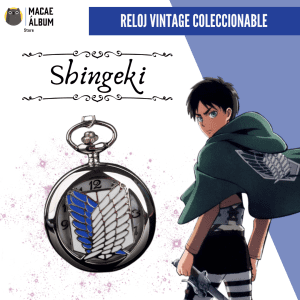 Reloj de bolsillo Vintage Shingeki