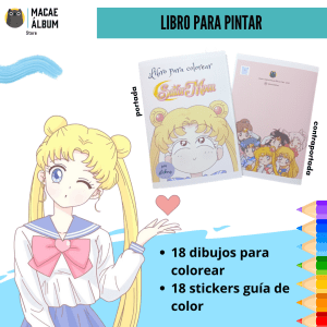 Libro para pintar Sailor Moon