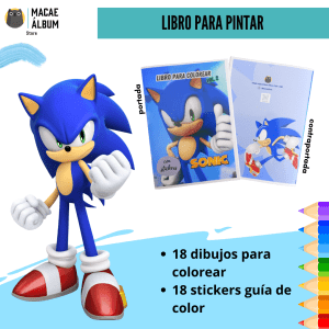 Libro para pintar Sonic Vol. 2
