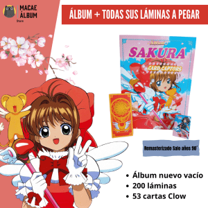 Álbum Sakura de los 90´ (rmst) + Cartas Clow