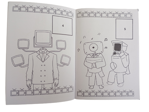 Libro para pintar Skibidi Toilet - Imagen 2