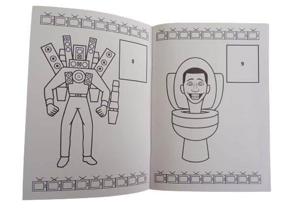 Libro para pintar Skibidi Toilet - Imagen 3
