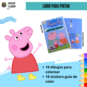 Libro para pintar Peppa Pig