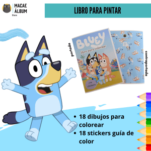 Libro para pintar Bluey