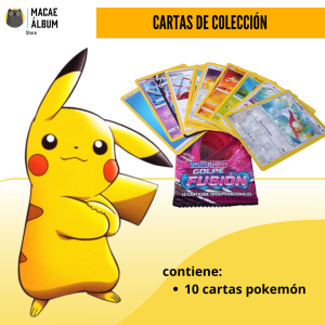 Sobre de cartas coleccionables de Pokémon