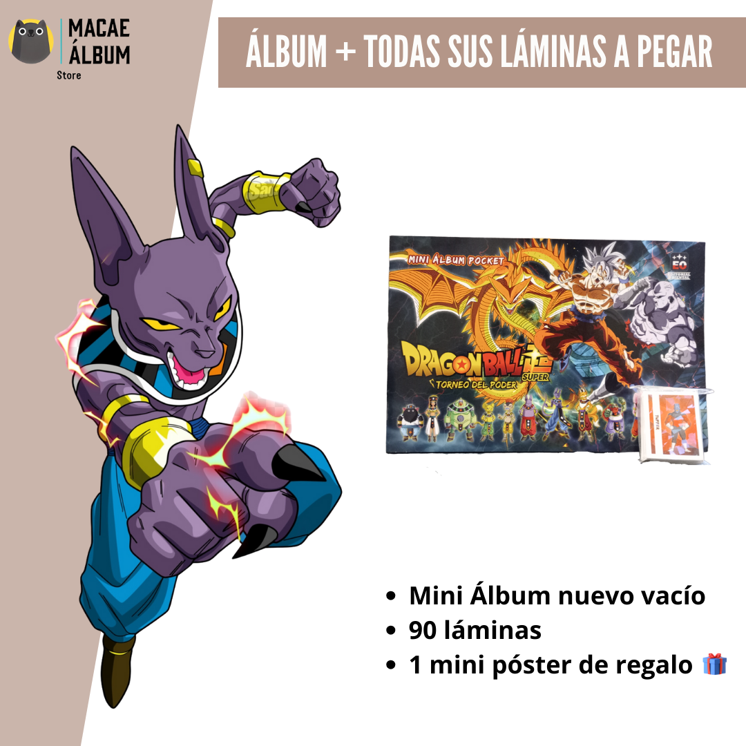 Mini Álbum Dragón Ball Súper: Torneo del poder