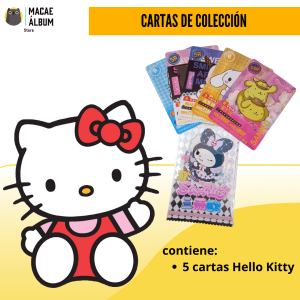 Sobre de cartas coleccionables de Hello Kitty
