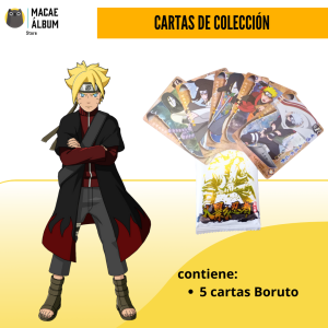Sobre de cartas coleccionables de Boruto