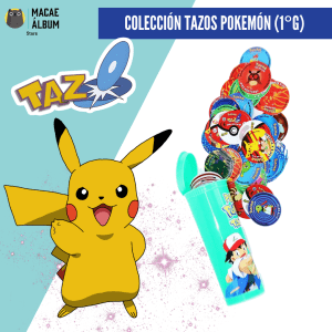 Tazos Pokemón Colección 1° Generación + Botella Portatazo