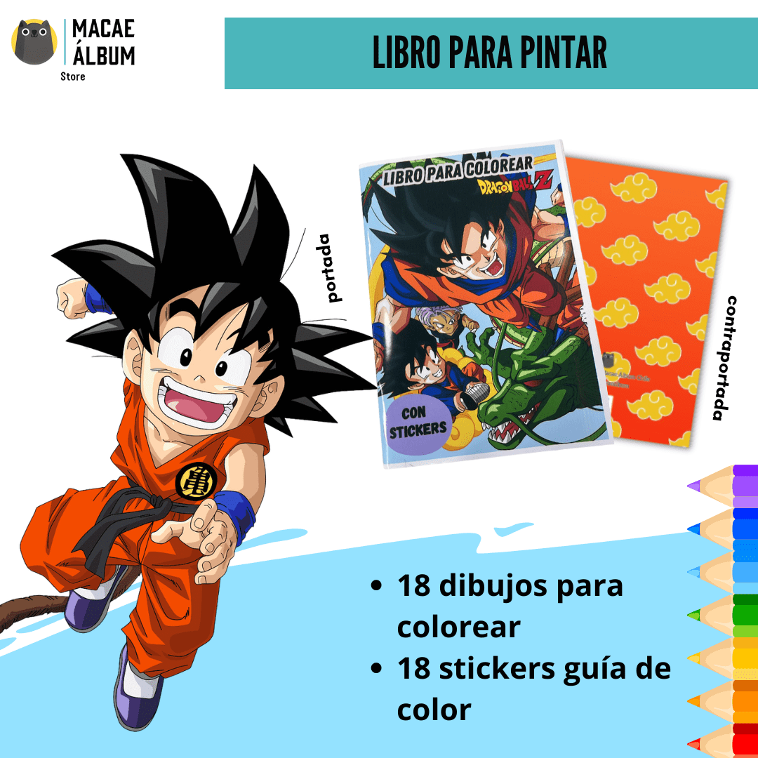 Libro para pintar Dragón Ball Z
