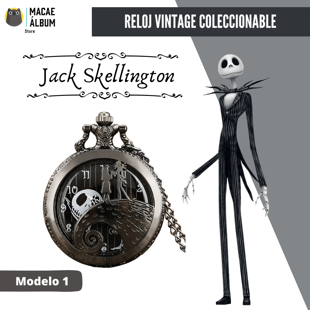 Reloj de bolsillo Jack Skellington (Modelo 1)