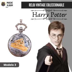 Reloj de bolsillo Vintage Harry Potter (Modelo 3)