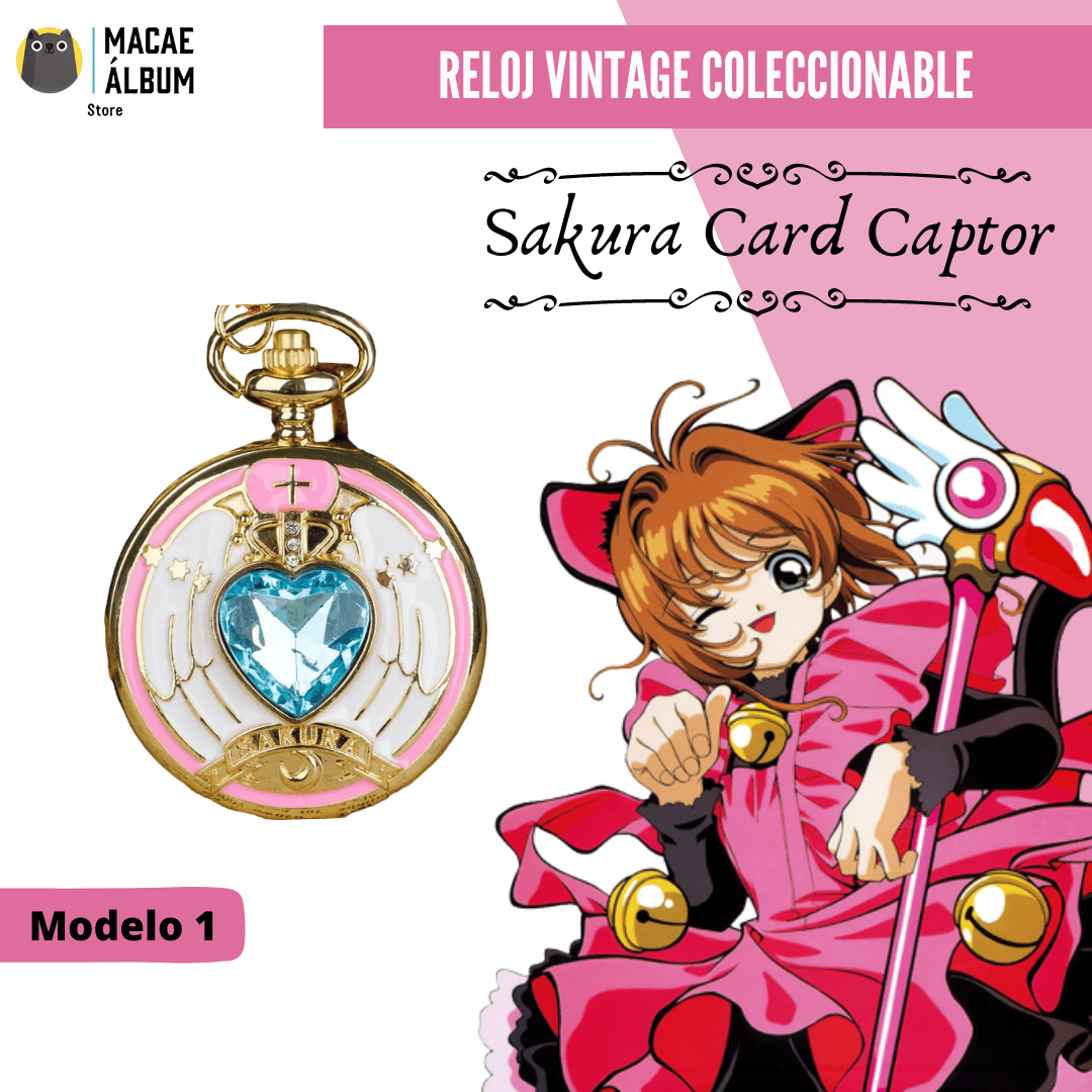 Reloj de bolsillo Vintage Sakura Card Captor (Modelo 1)