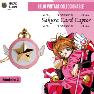 Reloj de bolsillo Vintage Sakura Card Captor (Modelo 2)
