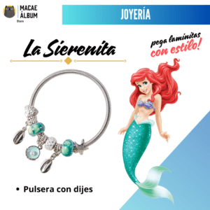 Brazalete La Sirenita con Charms