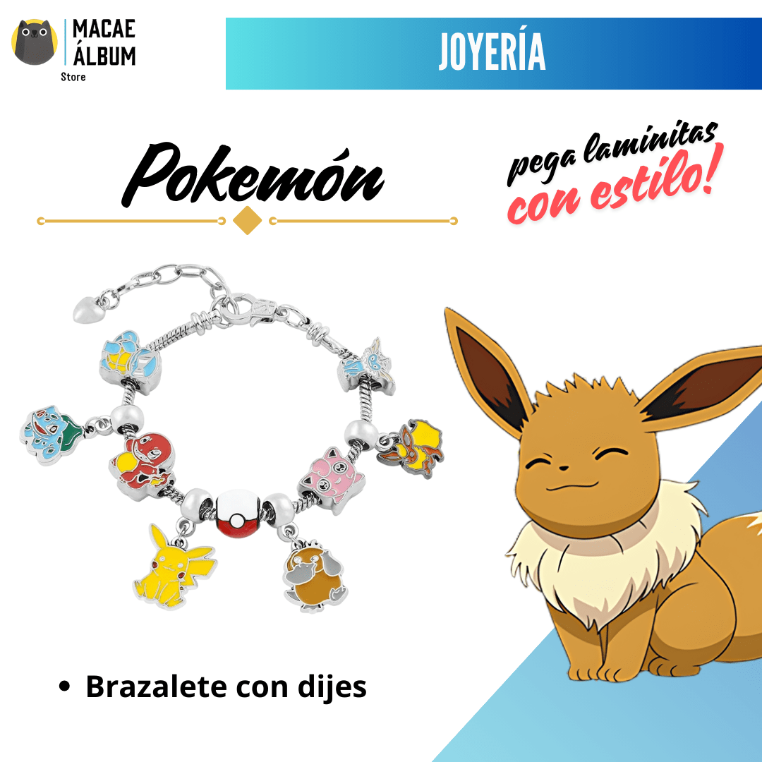 Brazalete Pokemón con Charms