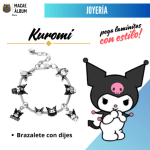 Brazalete Kuromi con Charms