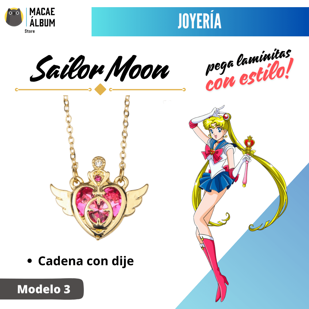 Cadena Sailor Moon (corazón alas)
