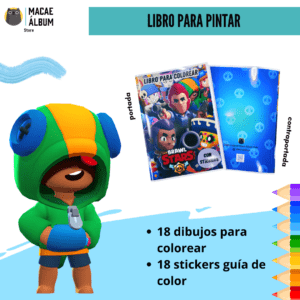 Libro para pintar Brawl Stars