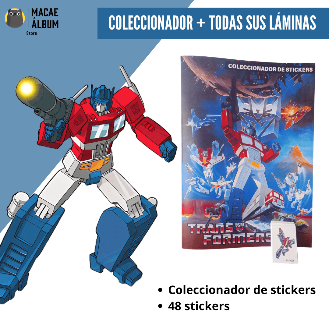 Transformer Carpeta Coleccionador de stickers + todas sus láminas