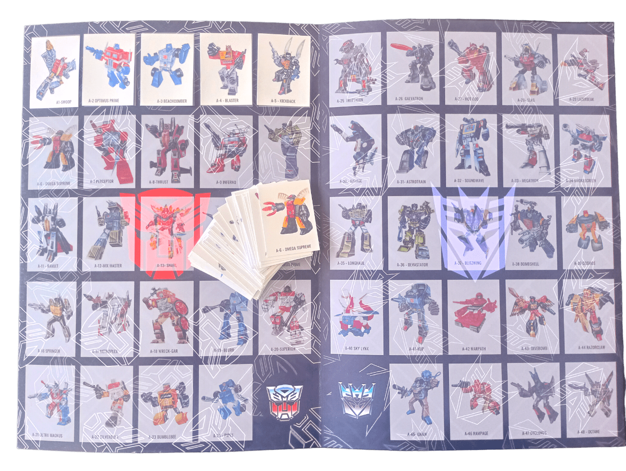 Transformer Carpeta Coleccionador de stickers + todas sus láminas - Imagen 2