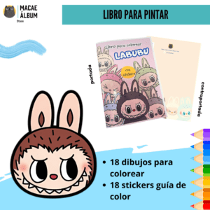 Libro para pintar Labubu