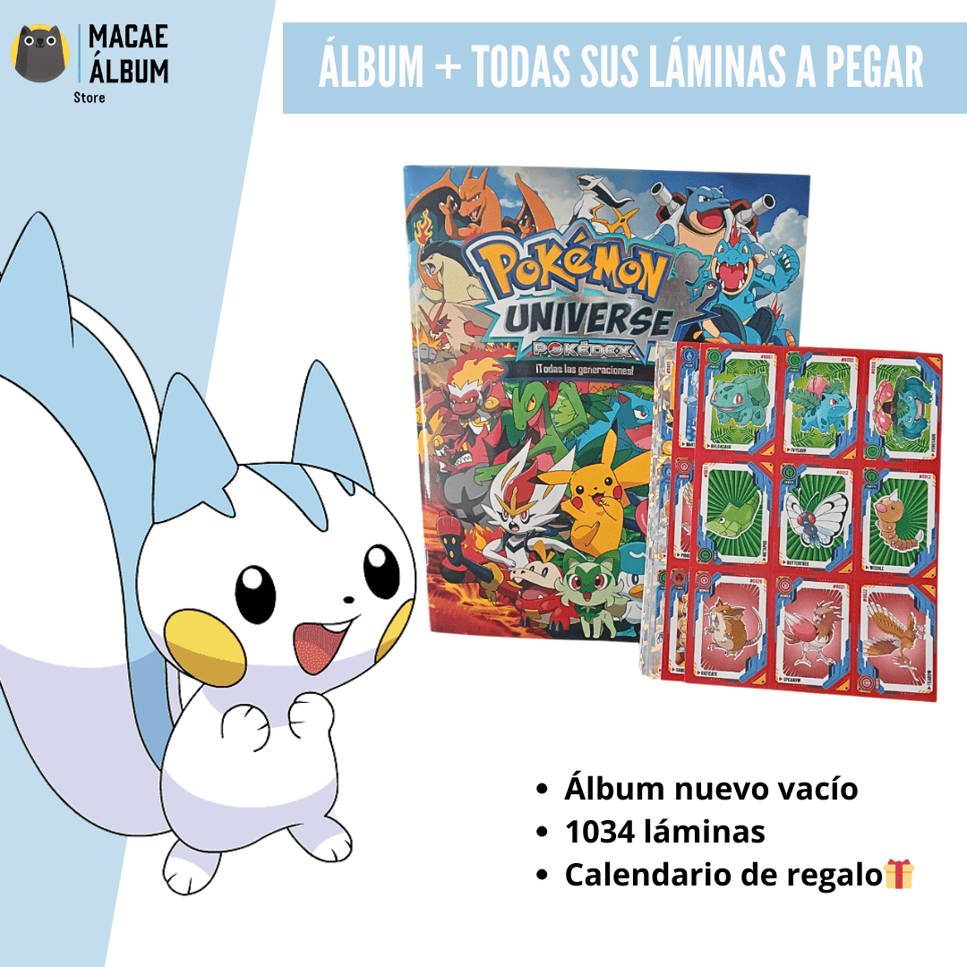 Álbum Pokémon Pokedex Universe - Los 1025 pokemón juntos