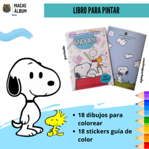 Libro para pintar Snoopy