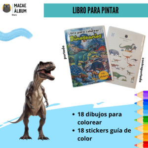 Libro para pintar Dinosaurios