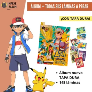 Álbum Pokemón Ash Campeón TAPA DURA