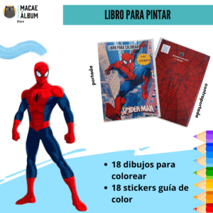Libro para pintar Spiderman