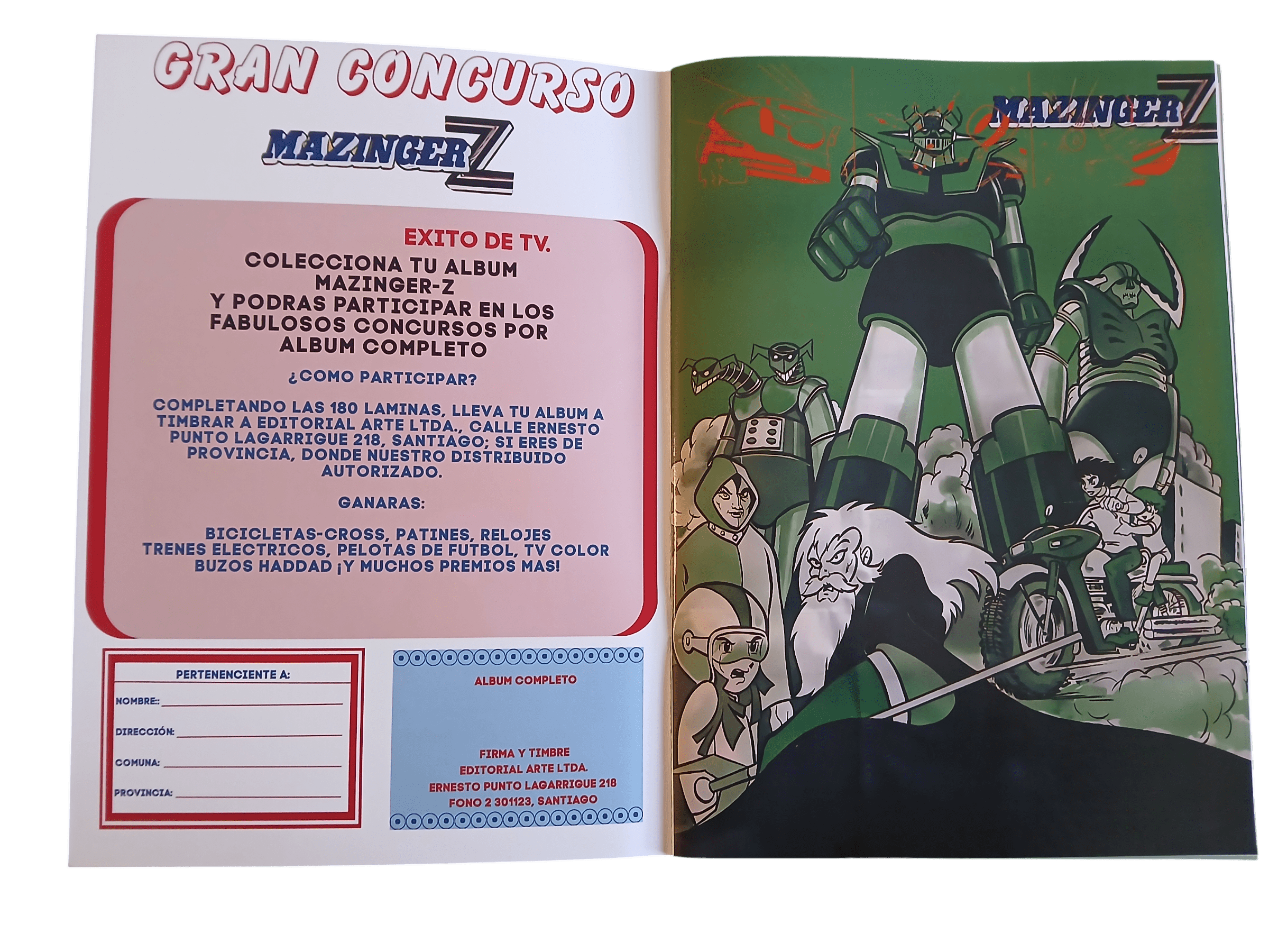 Álbum Mazinger Z (rmst 86) - Imagen 2